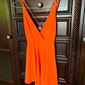 Mustard Seed Orange Mini Sundress